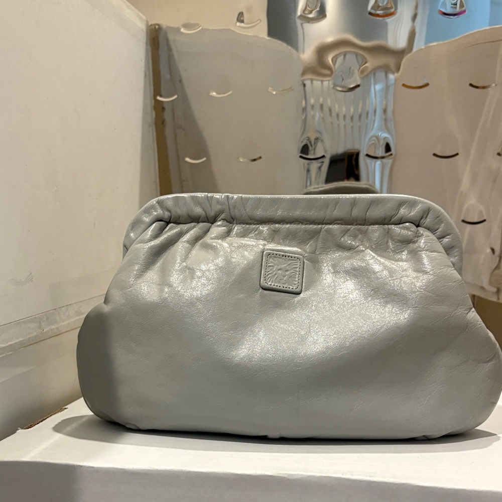 Anne Klein Silver Clutch